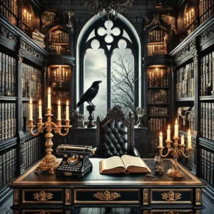 gothic home office and library